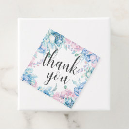 Etiquetas Para Lembrancinhas Obrigado Elegante Aquarela Floral Fazenda