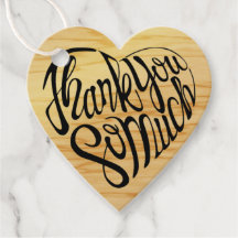 Obrigado em forma de coração em 4 línguas