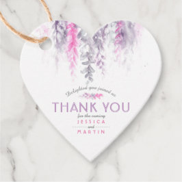 Etiquetas Para Lembrancinhas Obrigado floral evento de casamento cor-de-rosa ín