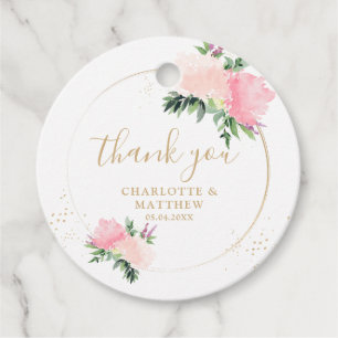 Etiquetas Para Lembrancinhas Obrigado Floral Gold