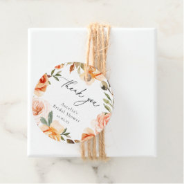 Etiquetas Para Lembrancinhas Obrigado Floral Outono Terroso