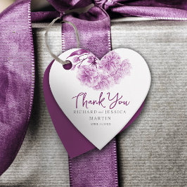 Etiquetas Para Lembrancinhas Obrigado floral roxo de casamentos
