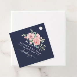 Etiquetas Para Lembrancinhas Obrigado Floral Watercolor Marinho Wedding