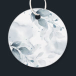 Etiquetas Para Lembrancinhas OBRIGADO, MARCA DE FAVOR | Folhagem Azul Dusty<br><div class="desc">OBRIGADO,  MARCA DE FAVOR | Folhagem Rustic Watercolor - Arte botânica Simples Dusty Pega bem com a suíte de casamento nesta coleção. Esta é parte da nossa coleção de casamentos de Folhagem Azul Dusty de Watercolor</div>