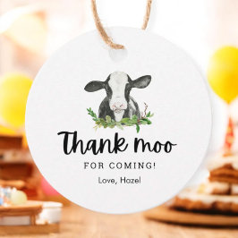 Etiquetas Para Lembrancinhas Obrigado Moo Para O Tema Da Vaca Aniversário Obrig