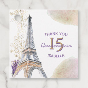 Etiquetas Para Lembrancinhas Obrigado Paris Torre Eiffel 15 Quinceanera