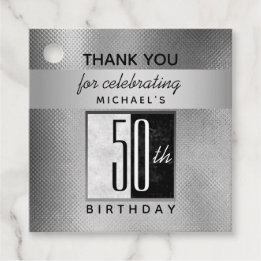 Etiquetas Para Lembrancinhas Obrigado pelo 50º Aniversário