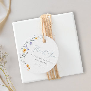 Etiquetas Para Lembrancinhas Obrigado pelo Chá de Bebê Baby in Bloom