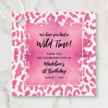 Obrigado pelo Pink Leopard Jungle Safari Birthday