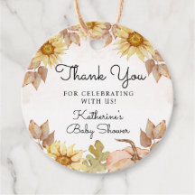 Obrigado Pequeno Chá de fraldas De Outono