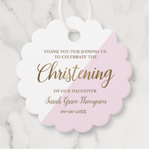 Etiquetas Para Lembrancinhas obrigado personalizada de bebê rosa cristalizando