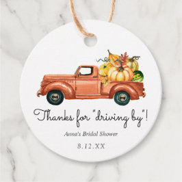 Etiquetas Para Lembrancinhas Obrigado por passar de Outono Tag de Favor Caminhã