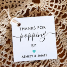 Obrigado por passar Tags, Casamento Turquesa