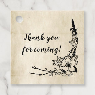 Etiquetas Para Lembrancinhas Obrigado Por Vintage De Casamento Floral
