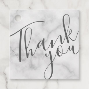 Etiquetas Para Lembrancinhas Obrigado que de mármore branco moderno do negóci
