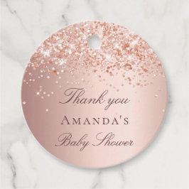 Etiquetas Para Lembrancinhas obrigado rosa de chá de fraldas de cor azul