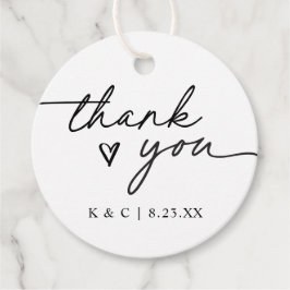 Etiquetas Para Lembrancinhas Obrigado Simples Manuscrito Casamento De Coração
