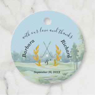 Etiquetas Para Lembrancinhas *Obrigado Tema de Casamento de Golfe Personalizado