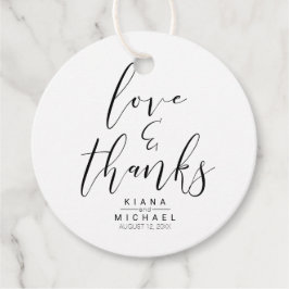 Etiquetas Para Lembrancinhas Obrigados de Casamento Simplesmente Minimalistas, 