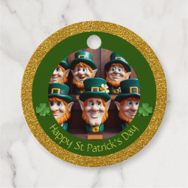 Etiquetas Para Lembrancinhas Obrigados de Dia de São Patrício Miniatura Leprech