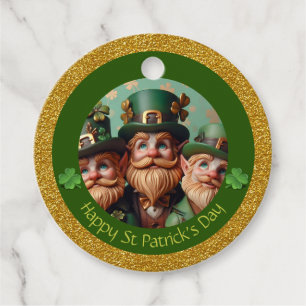 Etiquetas Para Lembrancinhas Obrigados de Dia de São Patrício Miniatura Leprech