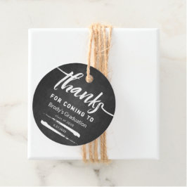 Etiquetas Para Lembrancinhas Obrigados de Graduação Chalkboard para a próxima