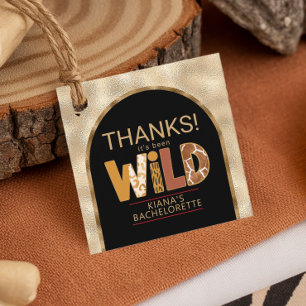 Etiquetas Para Lembrancinhas Obrigados de Wild Safari Bachelorette ID1148