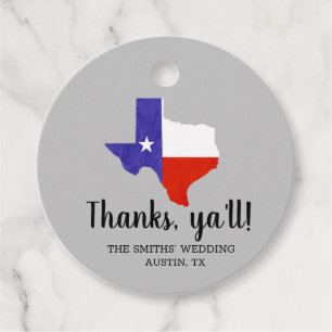 Etiquetas Para Lembrancinhas Obrigados, Ya'll Texas Flag Austin Dallas Favor Ta