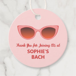 Etiquetas Para Lembrancinhas Óculos de sol Pink Sunnies, óculos de gato, tons f