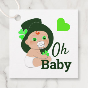 Etiquetas Para Lembrancinhas Oh Baby Cute Irish Chá de fraldas