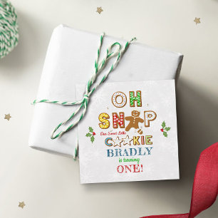 Etiquetas Para Lembrancinhas Oh, Snap! Gingercake Cookie Qualquer Idade Anivers