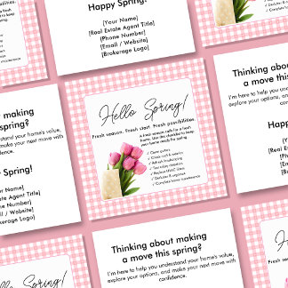Etiquetas Para Lembrancinhas Olá Cartão Postal de Imóveis da Primavera | Rosa P