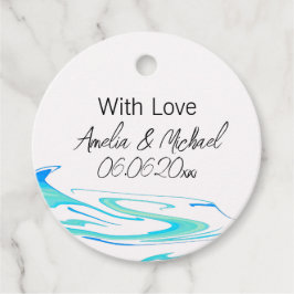 Etiquetas Para Lembrancinhas Onda Turquesa Personalizada
