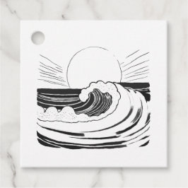 Etiquetas Para Lembrancinhas Ondas do Oceano