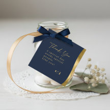 Ondas Esculturais Obrigado Dourado Azul Marinho ID