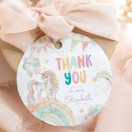 Etiquetas Para Lembrancinhas Ontem ao Arco-Íris Magnético - Obrigado