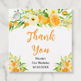 Etiquetas Para Lembrancinhas Oranges Citrus Birthday Thank You