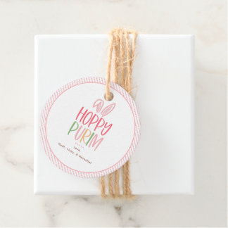 Etiquetas Para Lembrancinhas Orelhas de Coelho Hoppy Purim