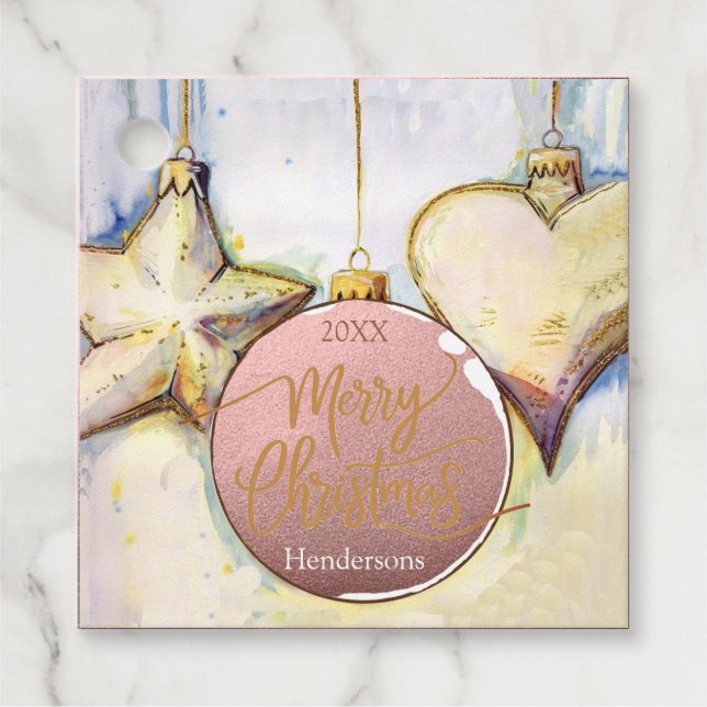 Etiquetas Para Lembrancinhas Ornament Natal (Frente)