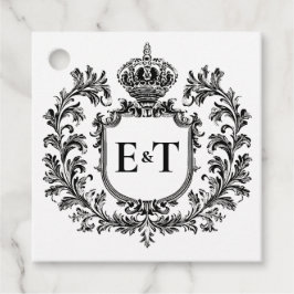 Etiquetas Para Lembrancinhas Ornamentado Laurel & Filigree, Casamento