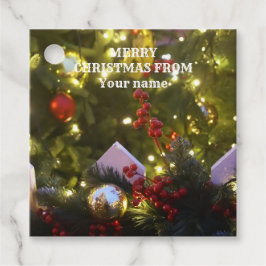 Etiquetas Para Lembrancinhas ornamentos de árvores de Natal