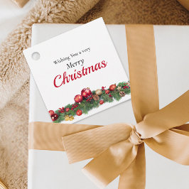 Etiquetas Para Lembrancinhas Ornamentos De Brilho Moderno Para Férias De Natal