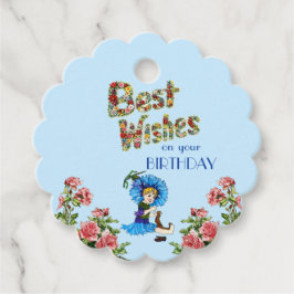 Etiquetas Para Lembrancinhas Os melhores votos para o seu aniversário Wildflowe