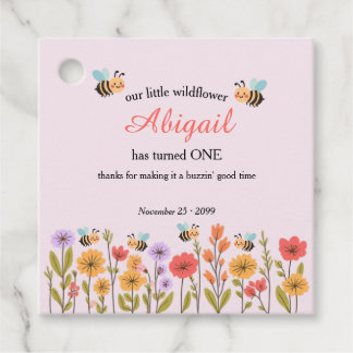 Etiquetas Para Lembrancinhas Our Little Wildflower Floral Bee 1st Birthday
