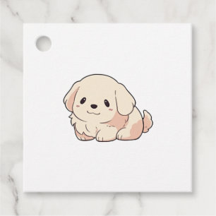 Etiquetas Para Lembrancinhas Ouro Chibi - Puppy