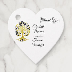 Etiquetas Para Lembrancinhas Ouro de Casamento Sofisticado do Eterno de Vida