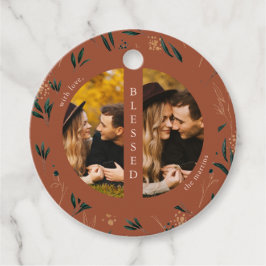 Etiquetas Para Lembrancinhas Ouro Greenery Terracotta Foto Feriado de Natal