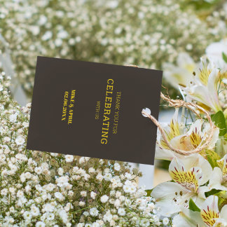 Etiquetas Para Lembrancinhas Ouro Rico no Tema do Casamento Negro