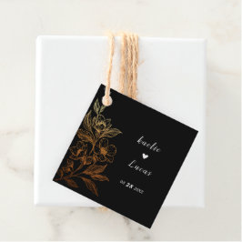 Etiquetas Para Lembrancinhas "Ouros De Amor" | Casamento Negro