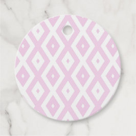 Etiquetas Para Lembrancinhas Padrão de diamante branco e rosa pálido